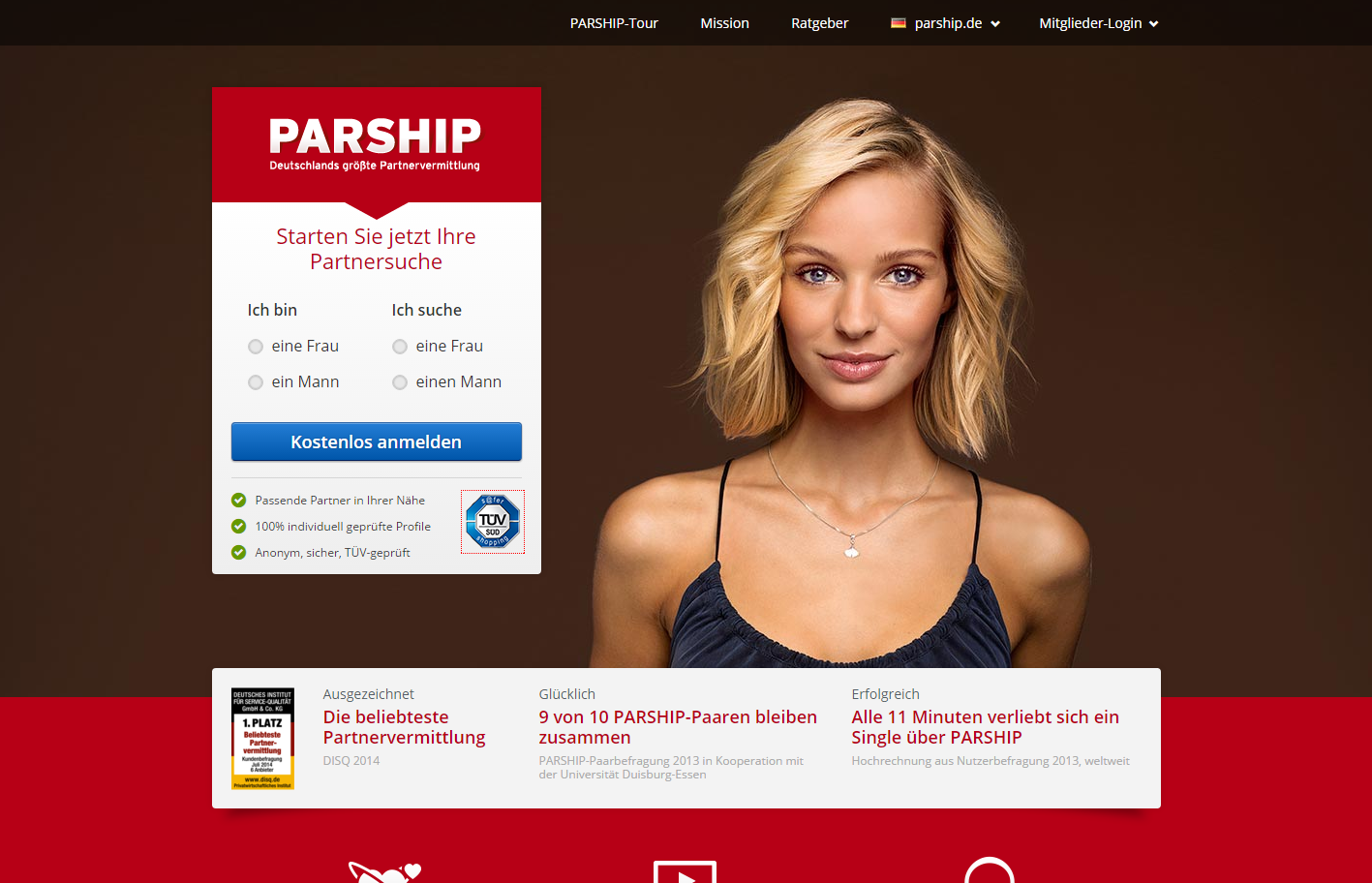Blond parship model PARSHIP GROUP
