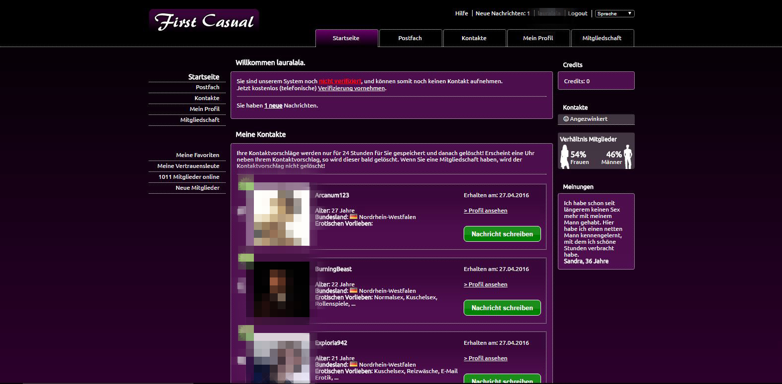 Übersicht casual dating seiten